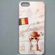 MINIOPAL CASE 14382 [iPhone5用 背面カバータイプ PR アニマルプリントネコ]