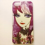 MINIOPAL CASE 14634 [iPhone5用 背面カバータイプ PR アニメ風女性プリント]