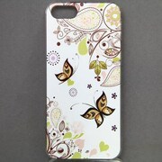 MINIOPAL CASE 04741 [iPhone5用 背面カバータイプ PR アニマルプリント蝶花]