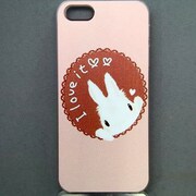 MINIOPAL CASE 14979 [iPhone5用 背面カバータイプ PR アニマルプリントウサギ]