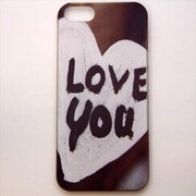 MINIOPAL CASE 15167 [iPhone5用 背面カバータイプ PR 文字プリントLOVE YOU]