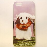 MINIOPAL CASE 05724 [iPhone5用 背面カバータイプ PR アニマルプリントうさぎ]