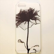 MINIOPAL CASE 05977 [iPhone5用 背面カバータイプ PR モノクロプリント花]