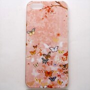 MINIOPAL CASE 96671 [iPhone5用 背面カバータイプ PR アニマルプリント蝶花]