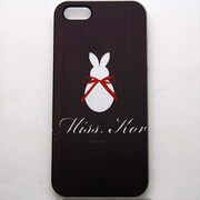 MINIOPAL CASE 96725 [iPhone5用 背面カバータイプ PR アニマルプリントウサギ]