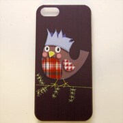MINIOPAL CASE 16744 [iPhone5用 背面カバータイプ PR アニマルプリント鳥]