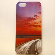 MINIOPAL CASE 96831 [iPhone5用 背面カバータイプ PR プリント夕焼け]