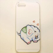 MINIOPAL CASE 96961 [iPhone5用 背面カバータイプ PR アニマルプリントゾウ]
