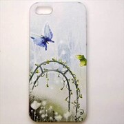 MINIOPAL CASE 97104 [iPhone5用 背面カバータイプ PR アニマルプリント蝶花]