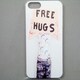 MINIOPAL CASE 07407 [iPhone5用 背面カバータイプ PR プリントFREE HUGS]