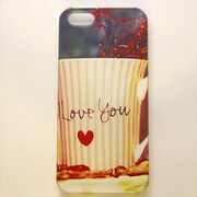 MINIOPAL CASE 17468 [iPhone5用 背面カバータイプ PR プリントI LOVE YOU]