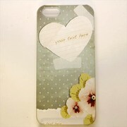 MINIOPAL CASE 07544 [iPhone5用 背面カバータイプ PR ハートプリント花]