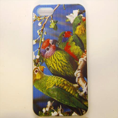 MINIOPAL CASE 97616 [iPhone5用 背面カバータイプ PR アニマルプリントインコウ]