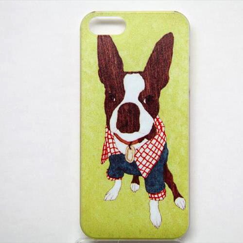 MINIOPAL CASE 97685 [iPhone5用 背面カバータイプ PR アニマルプリント犬]