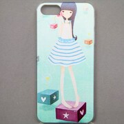 MINIOPAL CASE 07742 [iPhone5用 背面カバータイプ PR 少女プリント]