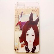 MINIOPAL CASE 17789 [iPhone5用 背面カバータイプ PR 少女プリント]