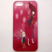 MINIOPAL CASE 97876 [iPhone5用 背面カバータイプ PR アニメ調プリントウサギ×少女]