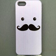 MINIOPAL CASE 18403 [iPhone5用 背面カバータイプ PR ヒゲ模様プリント]