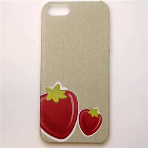 MINIOPAL CASE 18595 [iPhone5用 背面カバータイプ PR イチゴプリント]