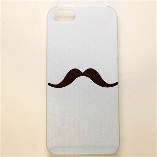 MINIOPAL CASE 19073 [iPhone5用 背面カバータイプ PR 髭（ひげ）プリント]