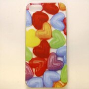 MINIOPAL CASE 09265 [iPhone5用 背面カバータイプ PR ハートプリントカラフル]