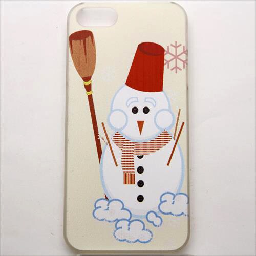 MINIOPAL CASE 19295 [iPhone5用 背面カバータイプ PR ゆきだるまプリント]