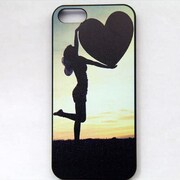 MINIOPAL CASE 09364 [iPhone5用 背面カバータイプ PR ハートプリント黒枠]