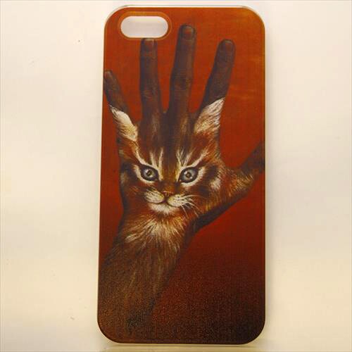 MINIOPAL CASE 99641 [iPhone5用 背面カバータイプ PR アニマルプリントネコ]
