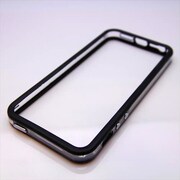 MINIOPAL CASE 88201 [iPhone5用 バンパー ブラック×クリア スケルトン]