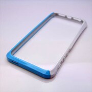MINIOPAL CASE 91102 [iPhone5用 バンパー ライトブルー×ホワイト]
