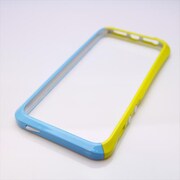 MINIOPAL CASE 91041 [iPhone5用 バンパー グリーン×ライトブルー]