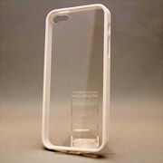 MINIOPAL CASE 87945 [iPhone5用 バンパー ホワイト 半透明バックガード付ストラップ穴付]