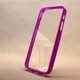 MINIOPAL CASE 87952 [iPhone5用 バンパー パープル 半透明バックガード付ストラップ穴付]
