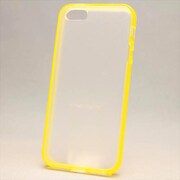 MINIOPAL CASE 85064 [iPhone5用 バンパー クリアイエロー 半透明バックガード付蛍光色]