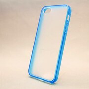 MINIOPAL CASE 85095 [iPhone5用 バンパー クリアブルー 半透明バックガード付蛍光色]