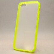 MINIOPAL CASE 85132 [iPhone5用 バンパー クリアグリーン 半透明バックガード付蛍光色]
