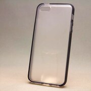 MINIOPAL CASE 85163 [iPhone5用 バンパー クリアブラック 半透明バックガード付蛍光色]