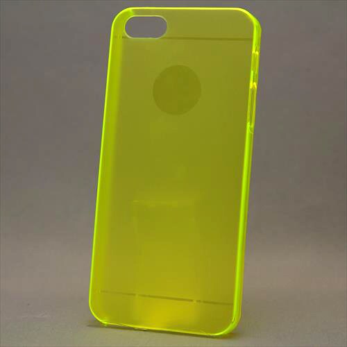 MINIOPAL CASE 81875 [iPhone5用 背面カバータイプ クリアイエロー スケルトン]