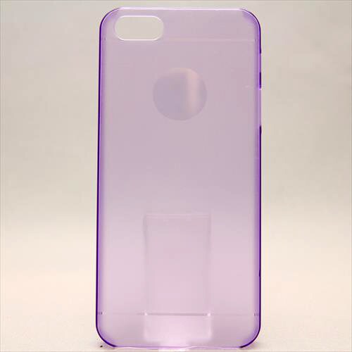 MINIOPAL CASE 82117 [iPhone5用 背面カバータイプ クリアパープル スケルトン]