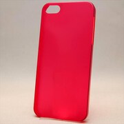MINIOPAL CASE 19929 [iPhone5用 背面カバータイプ レッド スケルトン]