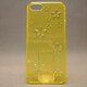 MINIOPAL CASE 80410 [iPhone5用 花模様スケルトンシリーズ クリアグリーン]