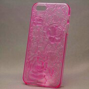 MINIOPAL CASE 89369 [iPhone5用 凹凸フラワーシリーズ ピンク 花]