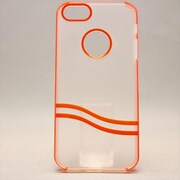 MINIOPAL CASE 80618 [iPhone5用 背面カバータイプ クリア×オレンジ スケルトン]