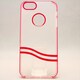 MINIOPAL CASE 80625 [iPhone5用 背面カバータイプ クリア×レッド スケルトン]