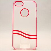 MINIOPAL CASE 80625 [iPhone5用 背面カバータイプ クリア×レッド スケルトン]