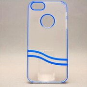 MINIOPAL CASE 80717 [iPhone5用 背面カバータイプ クリア×ブルー スケルトン]