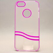 MINIOPAL CASE 80724 [iPhone5用 背面カバータイプ クリア×パープル スケルトン]