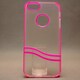 MINIOPAL CASE 80748 [iPhone5用 背面カバータイプ クリア×ピンク スケルトン]