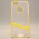 MINIOPAL CASE 80755 [iPhone5用 背面カバータイプ クリア×イエロー スケルトン]