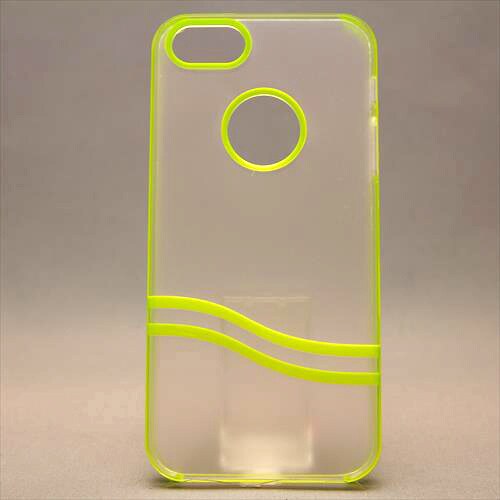 MINIOPAL CASE 80762 [iPhone5用 背面カバータイプ クリア×ライトグリーン スケルトン]